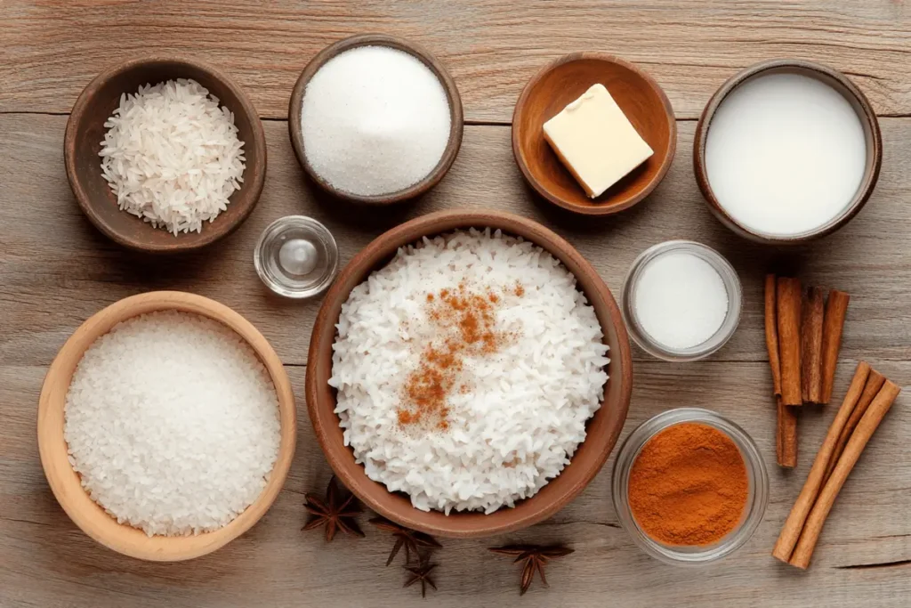  Ingredients for Homemade Rice Pudding